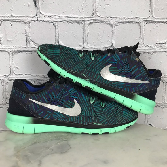 Nike Free 5.0 Tr Fit 5 Women’s Athletic Green Glow Running Shoes 8.5 704695-016 - Picture 3 of 11